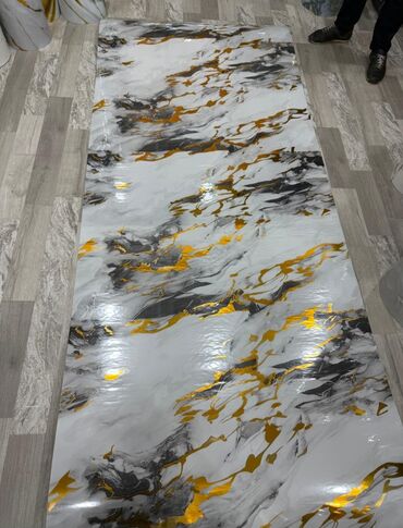 Vinil divar kağızı, oboy: Mərmər effekti verən PVC divar panelləri. 1.Arxası özü — 4