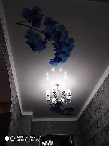 Натяжной потолок: Натяжной потолок Глянцевое, Матовое, 3D потолки Гарантия, Бесплатная консультация, Бесплатный замер — 4