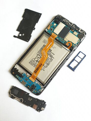 telefonlar samsunq: Samsung A10, 32 GB, rəng - Göy, Qırıq, İki sim kartlı