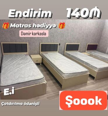 Divanlar: Yeni, Təknəfərlik çarpayı, Matras ilə