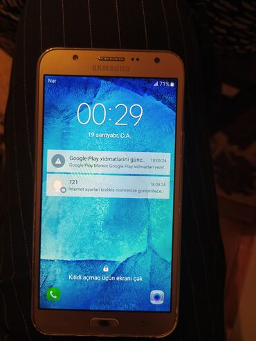 2 el telefon samsung: Samsung Galaxy J7, 16 GB, rəng - Qızılı, Sensor, İki sim kartlı