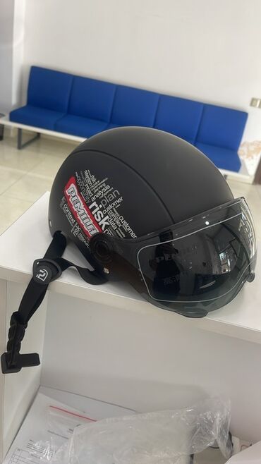купить шлем для мотоцикла бу: Motopark üçün nəzərdə tutulmuş qara rəngli, yarımçıq üzü örtən
