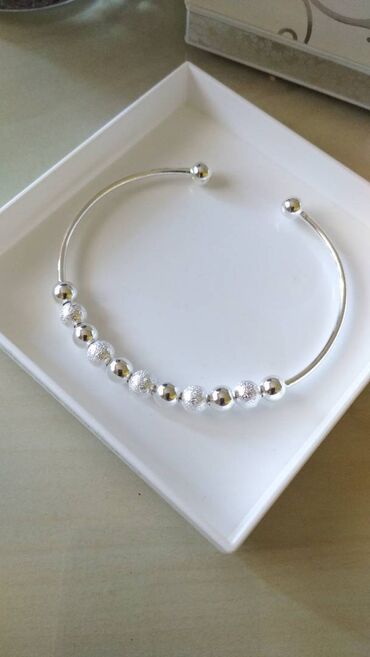 torbe new yorker: Adjustable bracelet, Material: Silver