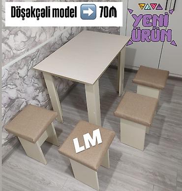 stullarin satisi: Kvadrat masa, Mətbəx üçün, 4 nəfər — 1