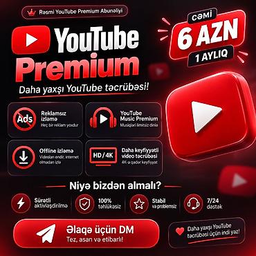 çat patpres təmiri: YouTube Premium – Rəsmi abunəlik Xüsusiyyətlər: - Reklamsız izləmə — 1