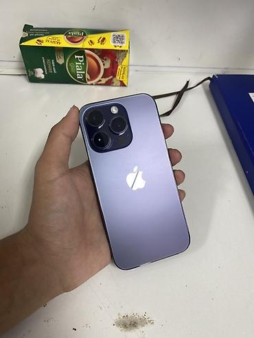 macbook pro touch bar: IPhone 14 Pro, Б/у, 256 ГБ, Deep Purple, Коробка, 88 % — 2
