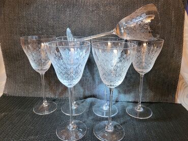 Čaše: Case Rosenthal kristal za vino,rucni rad 70te.godine Nemacka. Case — 3