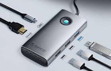 🔥 ORICO PW11-6PCR-SV-EP – 6-in-1 USB-C HUB, Gigabit LAN, 100W PD və 4K