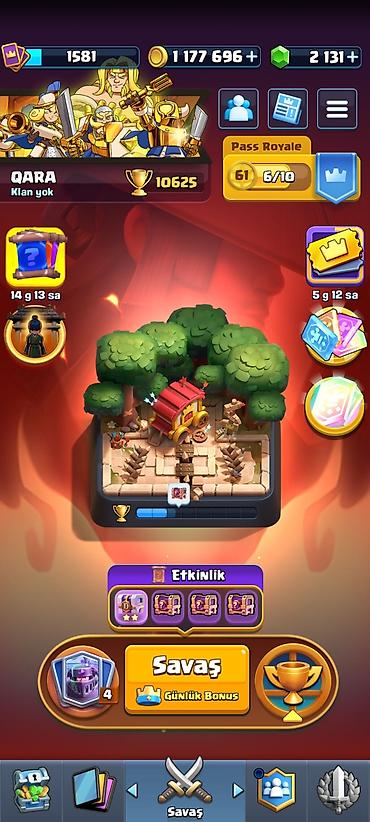 Clash Royale hesabı – yüksək trofeyli və zəngin kolleksiyalı -