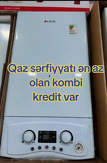 manometr: Yeni Kombi 24 kVt, Pulsuz çatdırılma, Zəmanətli, Kredit var — 1