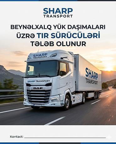 ofisiant vakansiya 2026: BEYNƏLXALQ YÜK DAŞIMALARI ÜZRƏ TIR SÜRÜCÜLƏRİ TƏLƏB OLUNUR Beynəlxalq — 1