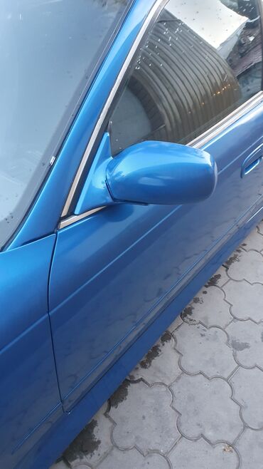 Боковое левое Зеркало Toyota 1995 г., Б/у, цвет - Синий, Оригинал