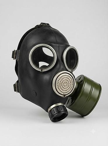 Противогаз с фильтром - Полнолицевая маска из плотной резины с