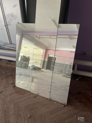 очки 3d: Настенное зеркальное полотно из трех секций - Конструкция: три