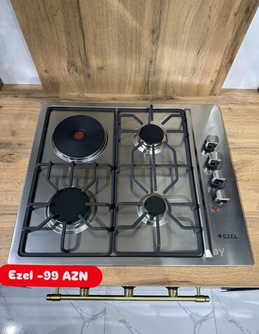 Plitələr və bişirmə panelləri: Plitə Ezel, Qazlı, Stolüstü, 4 gözlü, Yeni