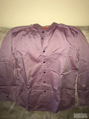 Košulje: Košulja Na duge rukave, S (EU 48), M (EU 50), L (EU 52), Boss, bоја - Siva, Pamuk — 21