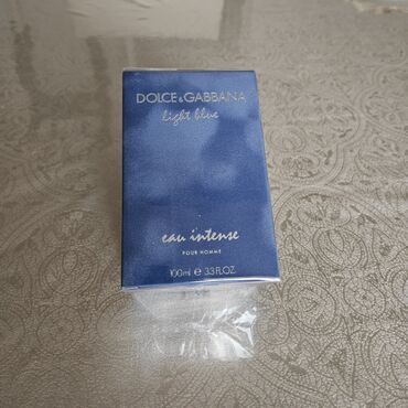 dəbdəbəli kişi kostyumları: "Dolce&Gabbana Light Blue Eau Intense 100ml" Yenidir, Tam qutu