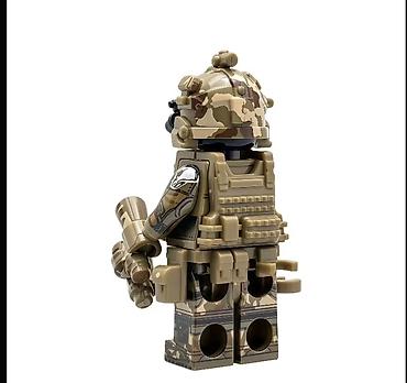 oyuncaq silahlar satisi: Taktiki hərbi minifiqur dəsti – LEGO uyğun - Kamuflyaj naxışlı — 2