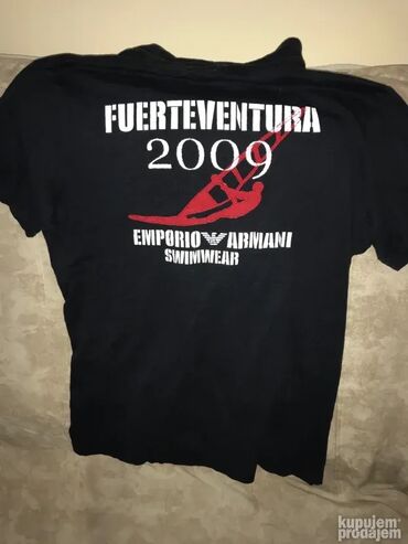 Majice: Majica na kratke rukave, L, XL, Giorgio Armani, bоја - Crna, Pamuk — 2