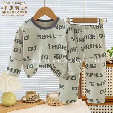 termo corab: Uşaq üçün iki hissəli pijama dəsti - Model: Uzunqol köynək + uzun — 8