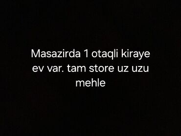 kristal abşeron kiraye evler: 16 kv. m, 1 otaqlı, Qaz