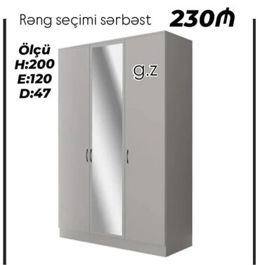 Divanlar: Açılan, 3 qapılı Düz dolab, Şifonyer