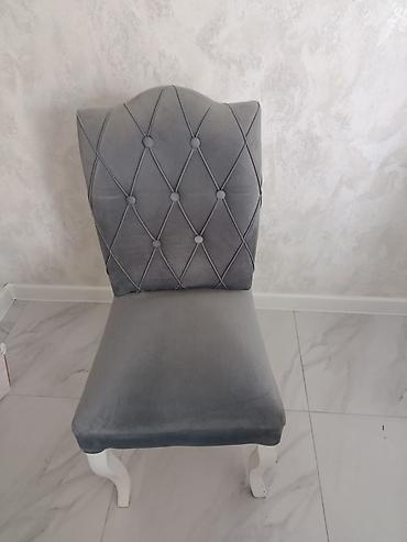 Mebel: Qonaq otağı üçün, İşlənmiş, Açılan, Dördbucaq masa, 6 stul — 2