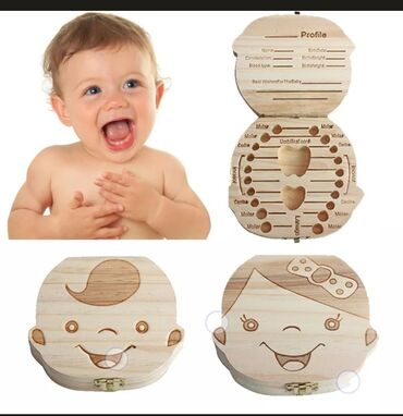 зу: Испанский Английский Организатор Baby Box Деревянная коробка Ящик для