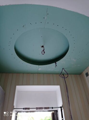 Alçipan: Istənilən növ alçıpan fiqurlarının yığılması tv agentlərin ara kesme — 3