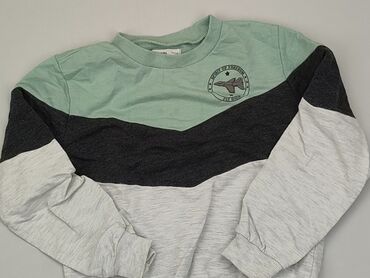 szary sweterek z koronka: Bluza, SinSay, 9 lat, 128-134 cm, stan - Dobry