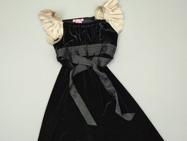 satynowa sukienki czarna: Sukienka, S, stan - Dobry
