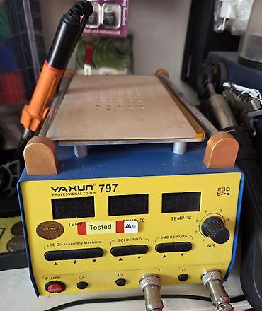 payalnik: VAXUN 797 Professional Tools – 3‑i‑1 lehimləmə və rework stansiya — 1