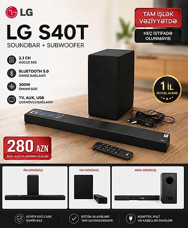 buds 2: LG S40T Soundbar + Subwoofer - 2.1 kanallı güclü səs - Ümumi güc — 1