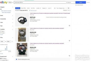 Oprema za video igre: Turtle Beach Elite 800 RX Noise Cancelling Gaming Headset + baza + na lalafo.rs — 7 Oprema za video igre: Turtle Beach Elite 800 RX Noise Cancelling Gaming Headset + baza + — 7