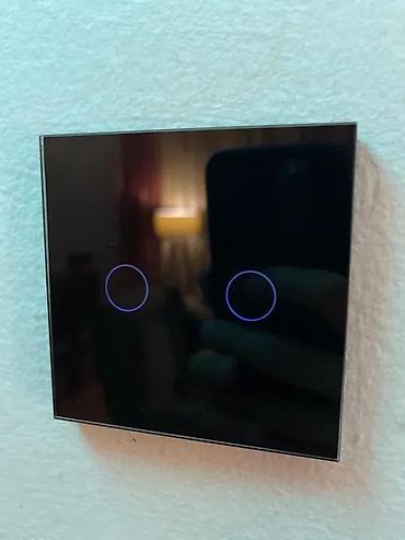 Prekidači: DUPLI PREKIDAČ NA DODIR TOUCH PREKIDAČ ZIDNI PREKIDAČ CRNI | *U — 7