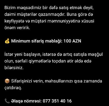 Digər xidmətlər: 🌟 Ətir Satışı ilə Məşğul Olanlar və Yeni Biznesə Başlayanlar üçün Əla — 1