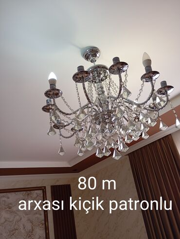 çılçıraqlar: Çılçıraq, 10 və daha çox lampa, Şüşə