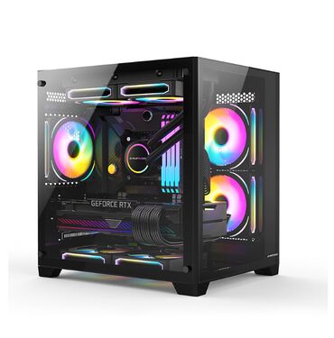 Корпусы ПК: Корпус ПК, Новый, Micro-ATX, цвет - Черный