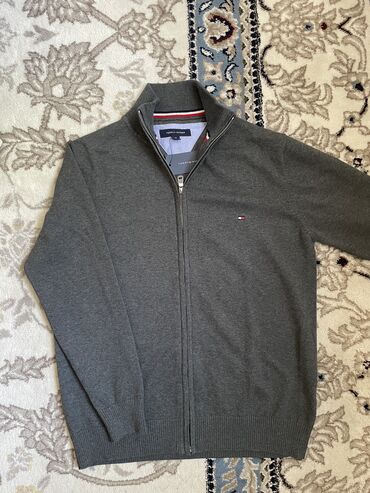 Свитерлер: Эркектердин свитери, M (EU 38), Tommy Hilfiger, Жаңы, түсү - Боз, Өзү алып кетүү