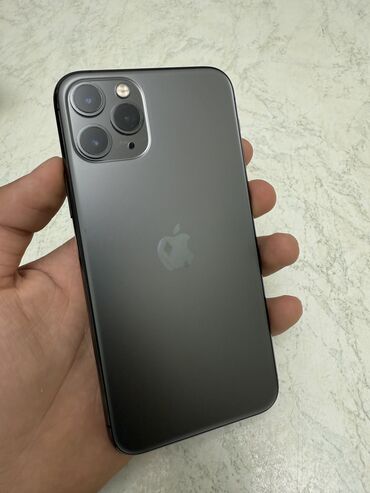 айфон 11 на запчасти: IPhone 11 Pro, Б/у, 256 ГБ, Space Gray, Защитное стекло, Чехол, Кабель, 74 %