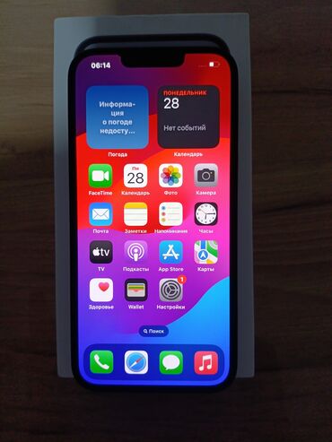 айфон 14 512гб: IPhone 14, Колдонулган, 128 ГБ, Куту, 100 %