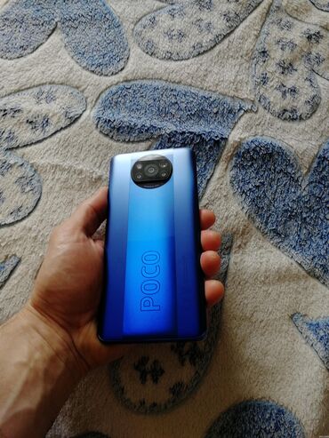 телефон прадажа: Poco X3 Pro, Б/у, 128 ГБ, цвет - Синий, 2 SIM
