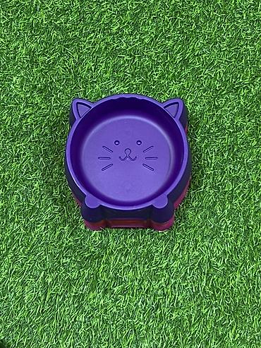 su zambagi: Məhsul: Pişik motivli plastik yem/qab su qabı - Şirin pişik qulaqları — 6