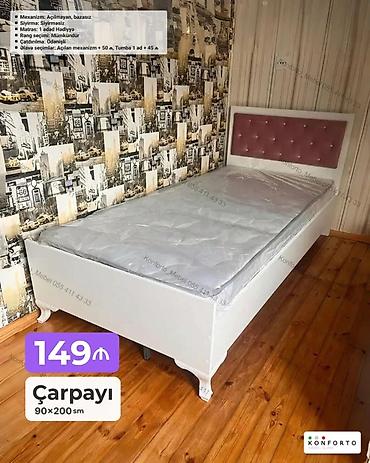 Çarpayı – 90×200 sm - Mexanizm: Açılmayan, bazasız - Sıyırma