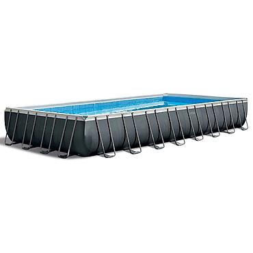 hovuz filteri: № 7995 Məhsulun adı: Intex Rectangular Frame H26374NP karkaslı hovuz — 1