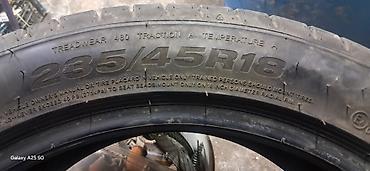 44 2: Только 1щт Летняя шина 235/45 R18 - Размер: 235/45R18 (радиальная — 2
