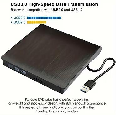 dvd rw: USB 3.0 Xarici DVD‑RW yazıcı/oxuyucu - Funksiyalar: DVD və CD — 3