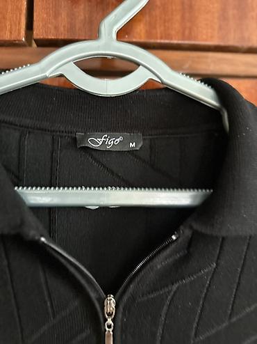 Свитера: Мужской джемпер Figo, размер M - Цвет: черный - Модель: с — 2