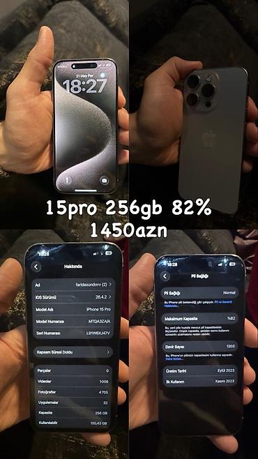 prodat iphone: IPhone 15 Pro, 256 GB, Face ID — 1