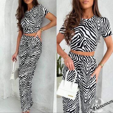 Kompleti: A-Dress, S (EU 36), M (EU 38), L (EU 40), Jednobojni, Leopard, krokodil, zebra